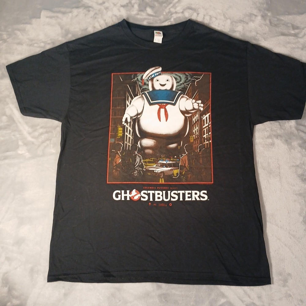 Official Ghostbusters Stay Puft Square T Shirt Classic Movie Poster Size Large